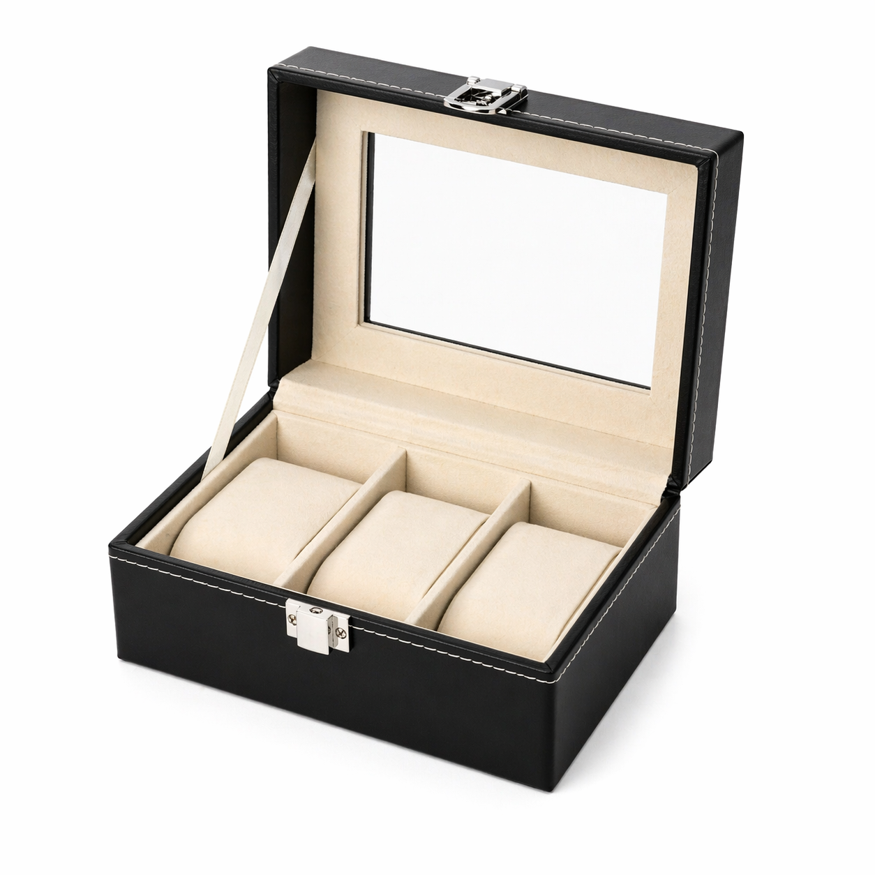 Boîte à Montre Homme en Cuir | Coffret Montre 2 à 12 Emplacements avec Vitre