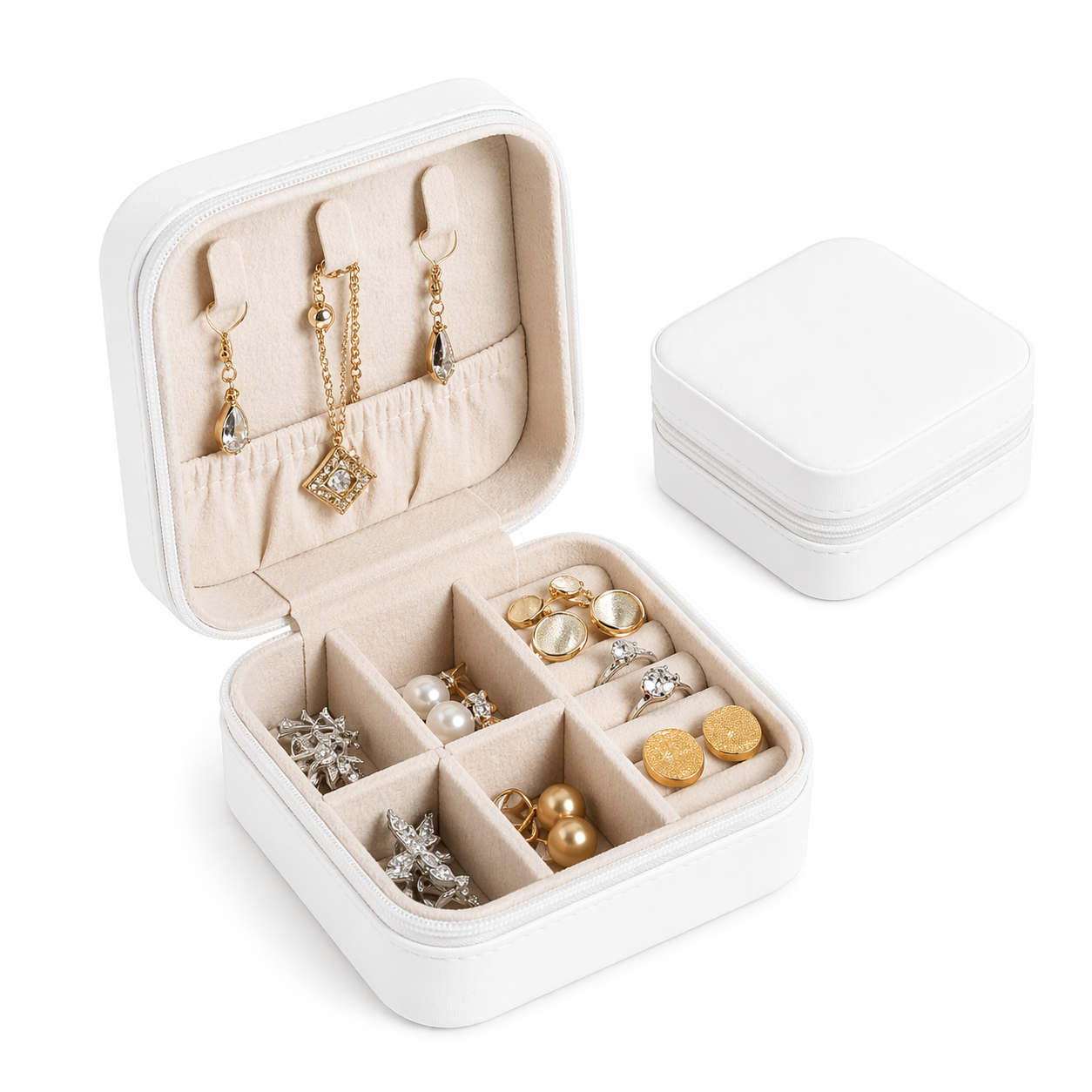Boite à Bijoux Voyage Zippée | Mini Écrin