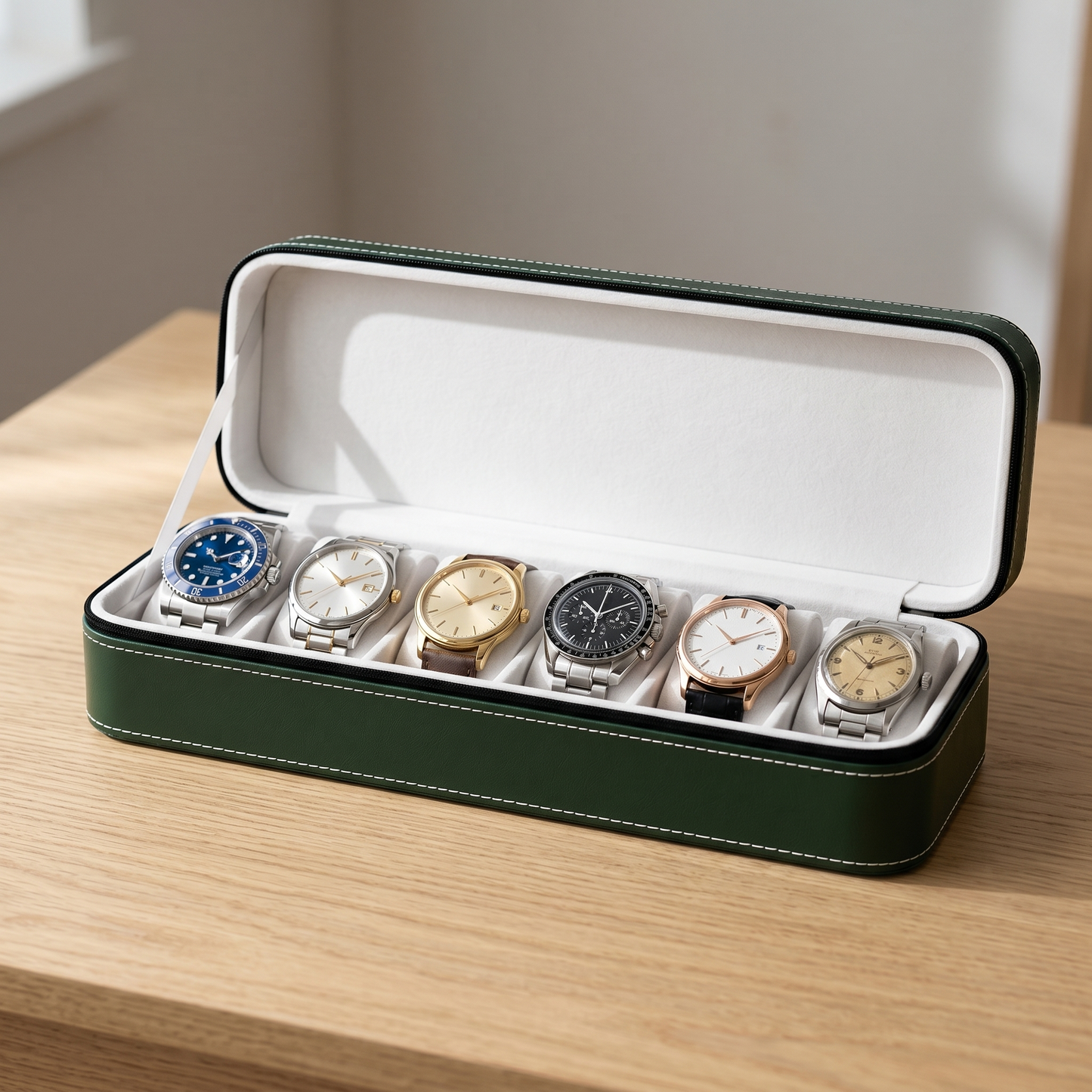 Boîte à Montres Voyage Zippée | Coffret 6 ou 10 Montres Portable