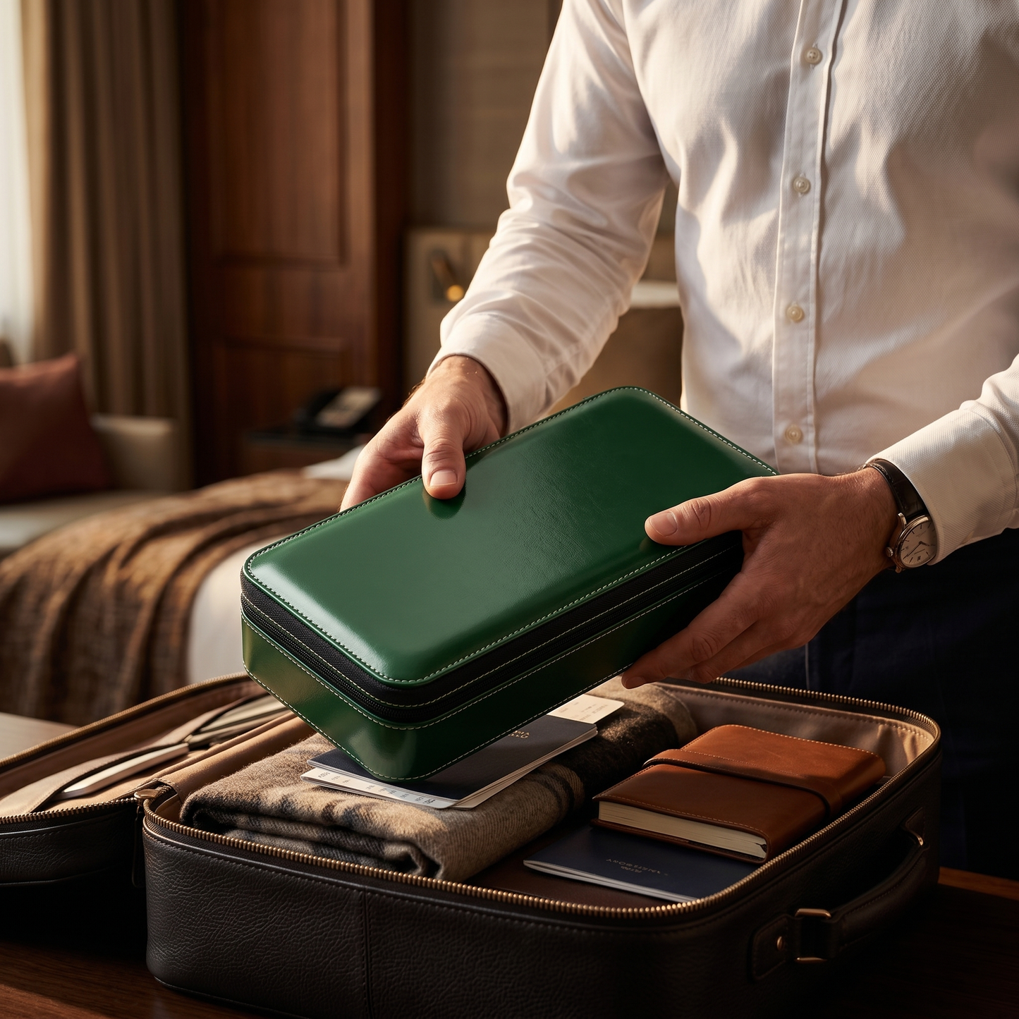 Boîte à Montres Voyage Zippée | Coffret 6 ou 10 Montres Portable